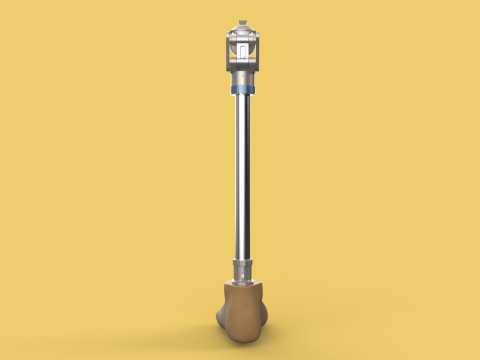 MEDICAL ARTIFICIAL PROSTHETIC LEG MECHANICAL FOUR BAR JOINT 3D Model