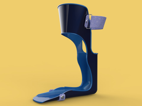 AFO ANKLE FOOT ORTHOSIS GRAFO GROUND REACTION 3D Model