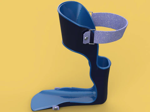 AFO ANKLE FOOT ORTHOSIS GRAFO GROUND REACTION 3D Model