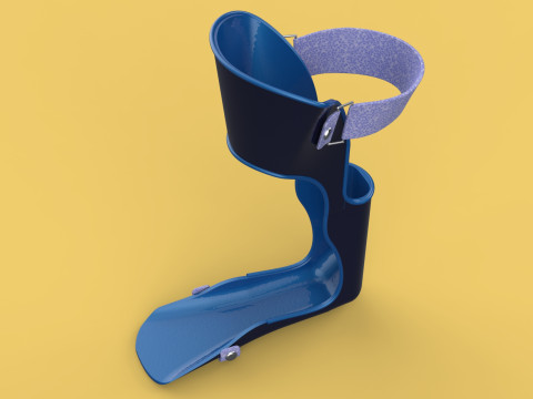 AFO ANKLE FOOT ORTHOSIS GRAFO GROUND REACTION Model 3D