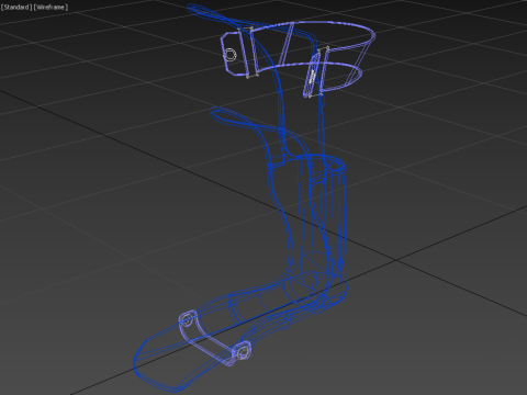 AFO ANKLE FOOT ORTHOSIS GRAFO GROUND REACTION Model 3D