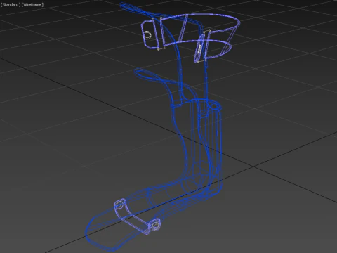 AFO ANKLE FOOT ORTHOSIS GRAFO GROUND REACTION 3D Model