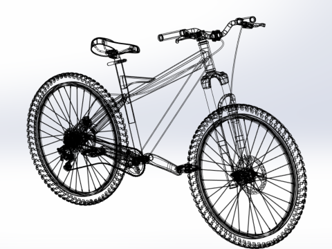 MOUNTAIN BIKE OFF ROAD MTB TRAIL BICYCLE ENDURO DOWNHILL Model 3D