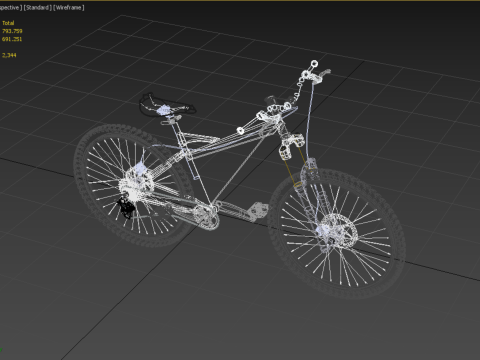 MOUNTAIN BIKE OFF ROAD MTB TRAIL BICYCLE ENDURO DOWNHILL Model 3D