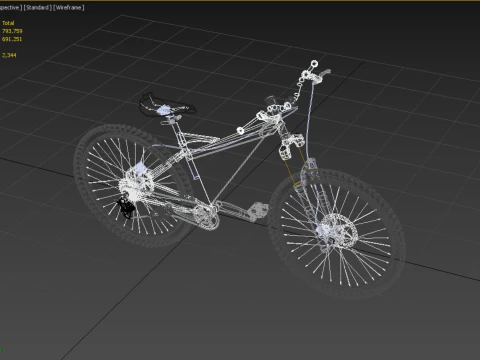 BICICLETA DE MONTANHA OFF ROAD MTB TRILHA BICICLETA ENDURO DOWNHILL Modelo 3D