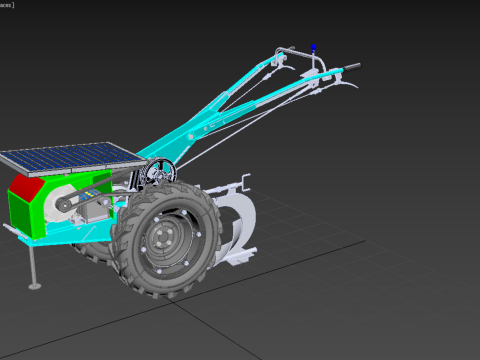 ELECTRIC WALKING HAND TRACTOR AGRICULTURE FARM 3Dモデル