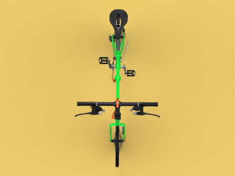FOLDING BIKE PORTABLE COMPACT FLIP BICYCLE Modelo 3D
