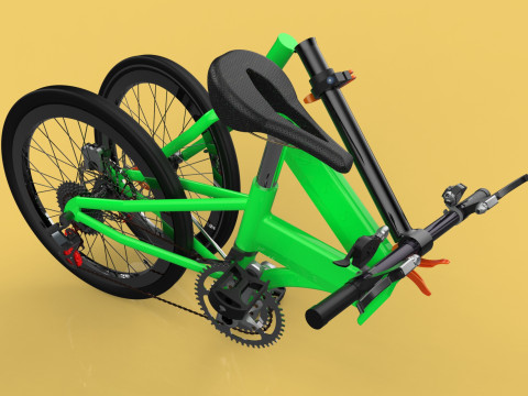 FOLDING BIKE PORTABLE COMPACT FLIP BICYCLE Modelo 3D