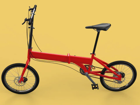 FOLD BICYCLE FOLDING BIKE PORTABLE COMPACT FLIP 3D Model