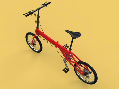 FOLD BICYCLE FOLDING BIKE PORTABLE COMPACT FLIP 3D Model