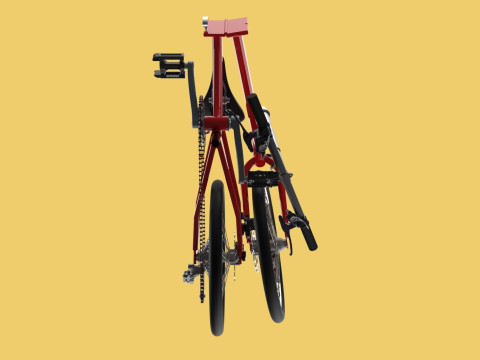 FOLD BICYCLE FOLDING BIKE PORTABLE COMPACT FLIP 3D Model