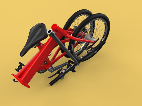 FOLD BICYCLE FOLDING BIKE PORTABLE COMPACT FLIP 3D Model