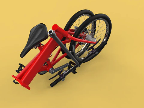 FOLD BICYCLE FOLDING BIKE PORTABLE COMPACT FLIP 3D Model