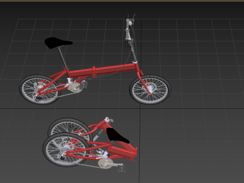 FOLD BICYCLE FOLDING BIKE PORTABLE COMPACT FLIP 3D Model