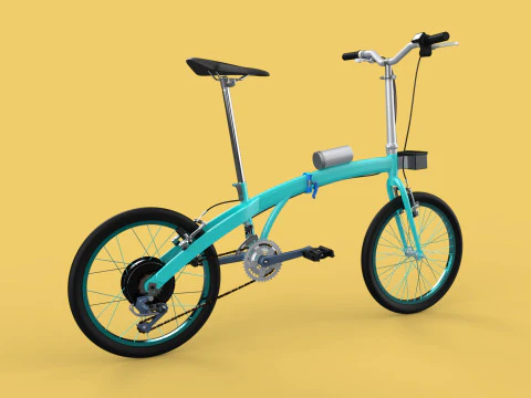 BICICLETA EL&Eacute;TRICA DOBR&Aacute;VEL PORT&Aacute;TIL COMPACT FLIP BICICLETA EV Modelo 3D