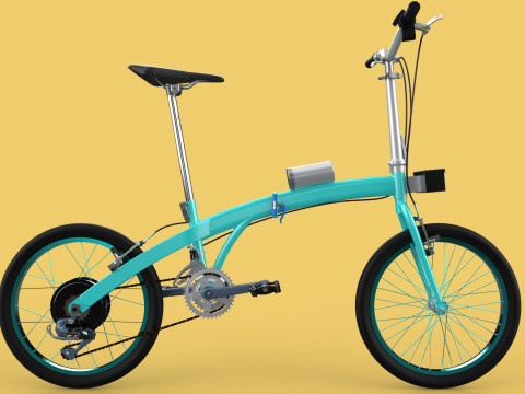 ELECTRIC FOLDING BIKE PORTABLE COMPACT FLIP BICYCLE EV 3Dモデル