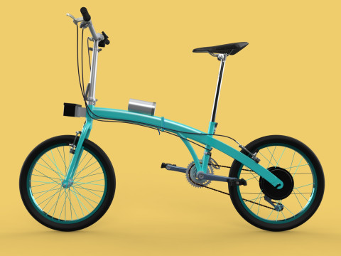 ELECTRIC FOLDING BIKE PORTABLE COMPACT FLIP BICYCLE EV 3Dモデル