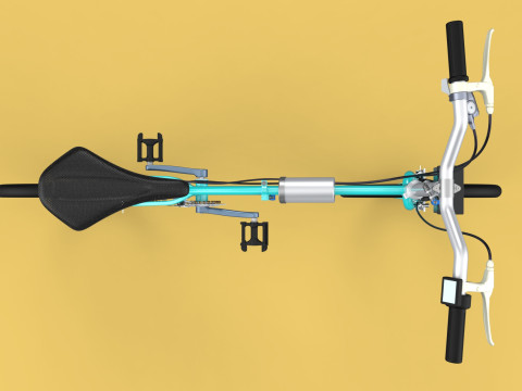 ELECTRIC FOLDING BIKE PORTABLE COMPACT FLIP BICYCLE EV 3Dモデル