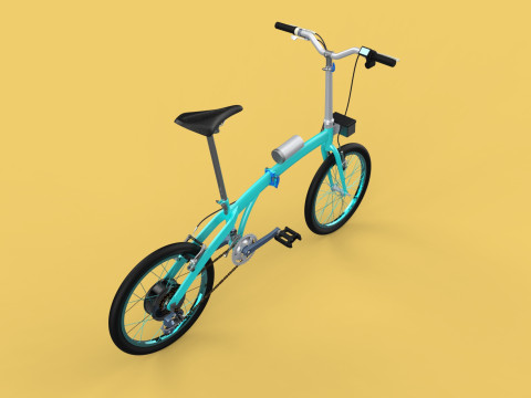 ELECTRIC FOLDING BIKE PORTABLE COMPACT FLIP BICYCLE EV 3Dモデル