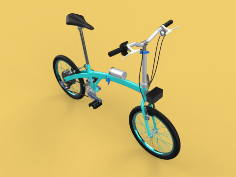 ELECTRIC FOLDING BIKE PORTABLE COMPACT FLIP BICYCLE EV 3Dモデル