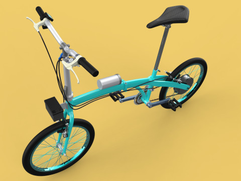 ELECTRIC FOLDING BIKE PORTABLE COMPACT FLIP BICYCLE EV 3Dモデル