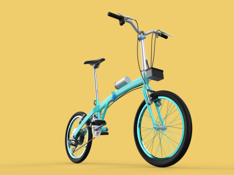 ELECTRIC FOLDING BIKE PORTABLE COMPACT FLIP BICYCLE EV 3Dモデル