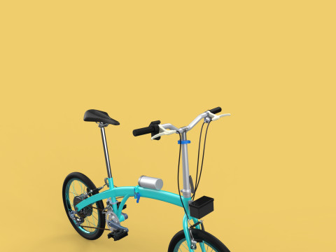 ELECTRIC FOLDING BIKE PORTABLE COMPACT FLIP BICYCLE EV 3Dモデル