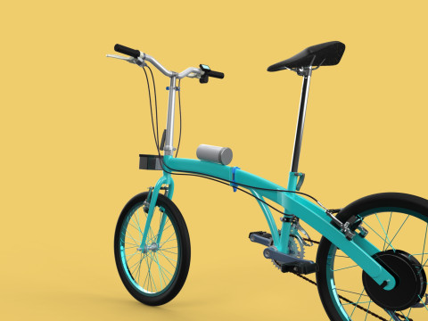 ELECTRIC FOLDING BIKE PORTABLE COMPACT FLIP BICYCLE EV 3Dモデル