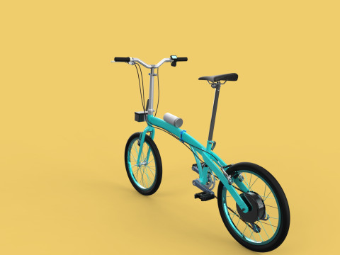 ELECTRIC FOLDING BIKE PORTABLE COMPACT FLIP BICYCLE EV 3Dモデル