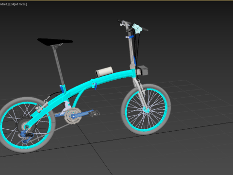 ELECTRIC FOLDING BIKE PORTABLE COMPACT FLIP BICYCLE EV 3Dモデル