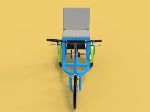 ELECTRIC TRICYCLE TRIKE 3 WHEEL BIKE BICYCLE FOR DISABLED EV 3D-Modell