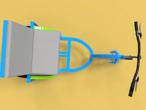 TRICICLO EL&Eacute;TRICO TRIKE BICICLETA DE 3 RODAS PARA DEFICIENTES EV Modelo 3D