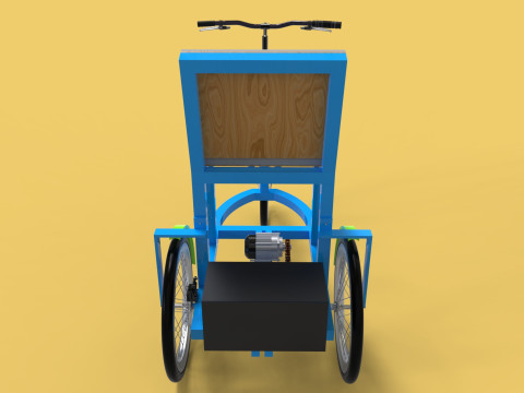 ELECTRIC TRICYCLE TRIKE 3 WHEEL BIKE BICYCLE FOR DISABLED EV 3D-Modell