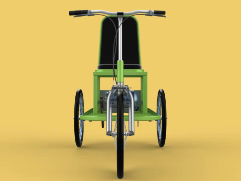 ELECTRIC TRIKE TRICYCLE 3 WHEEL BIKE BICYCLE FOR DISABILITY EV 3D Model