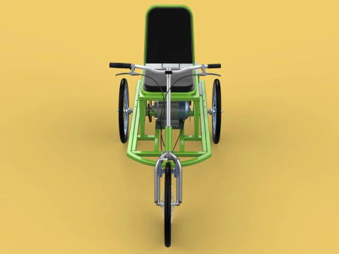 ELECTRIC TRIKE TRICYCLE 3 WHEEL BIKE BICYCLE FOR DISABILITY EV 3D Model