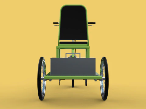 ELECTRIC TRIKE TRICYCLE 3 WHEEL BIKE BICYCLE FOR DISABILITY EV 3D Model