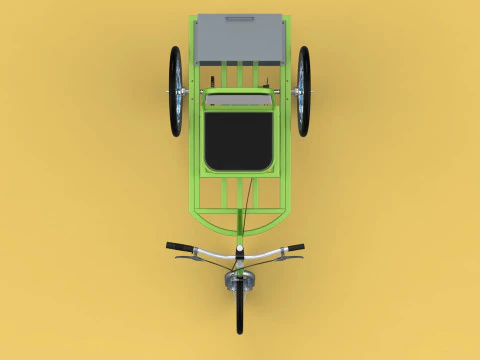 ELECTRIC TRIKE TRICYCLE 3 WHEEL BIKE BICYCLE FOR DISABILITY EV 3D Model