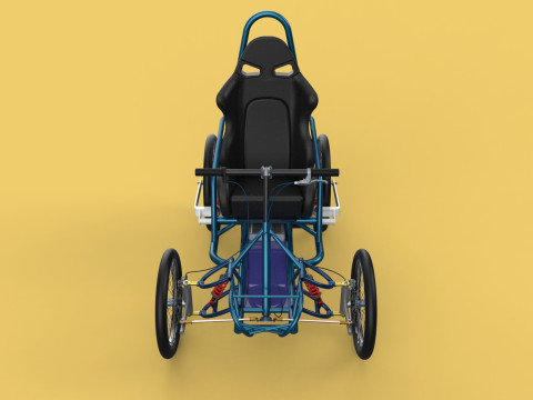 ELECTRIC QUAD BIKE 4 WHEELER BICYCLE ATV QUADRICYCLE Model 3D