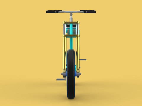 FAT BIKE EBIKE ELECTRIC BICYCLE RETRO 3D Model