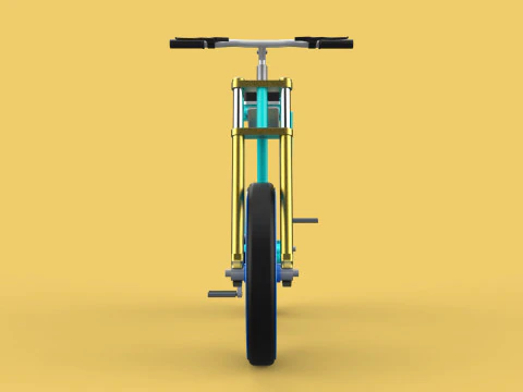 FAT BIKE EBIKE ELECTRIC BICYCLE RETRO 3D Model