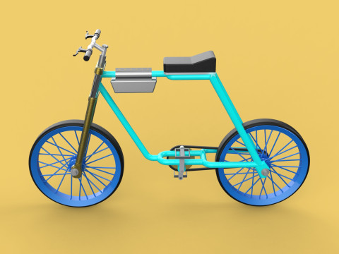 FAT BIKE EBIKE ELECTRIC BICYCLE RETRO 3D Model
