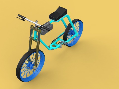 FAT BIKE EBIKE ELECTRIC BICYCLE RETRO 3D Model
