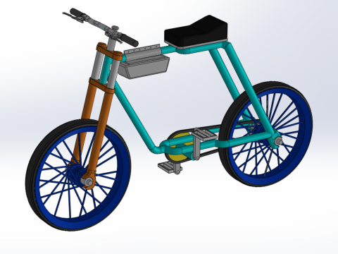 FAT BIKE EBIKE ELECTRIC BICYCLE RETRO 3D Model