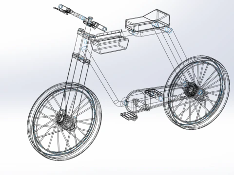FAT BIKE EBIKE ELECTRIC BICYCLE RETRO 3D Model