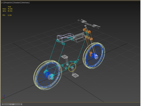 FAT BIKE EBIKE ELECTRIC BICYCLE RETRO 3D Model