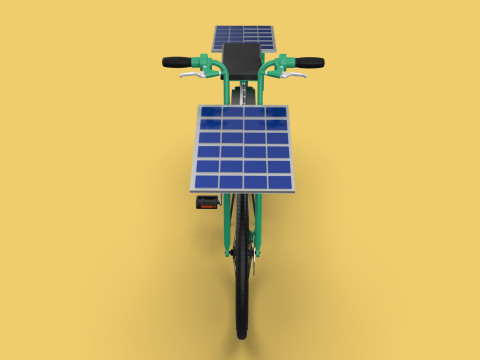 SOLAR CELL PANEL EBIKE ELECTRIC BIKE BICYCLE 3D Model