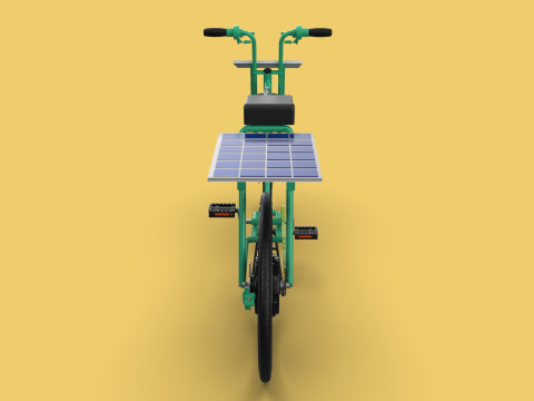 SOLAR CELL PANEL EBIKE ELECTRIC BIKE BICYCLE 3D in 3DExport
