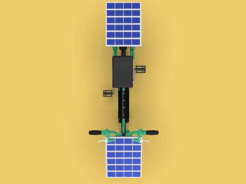 SOLAR CELL PANEL EBIKE ELECTRIC BIKE BICYCLE 3D Model
