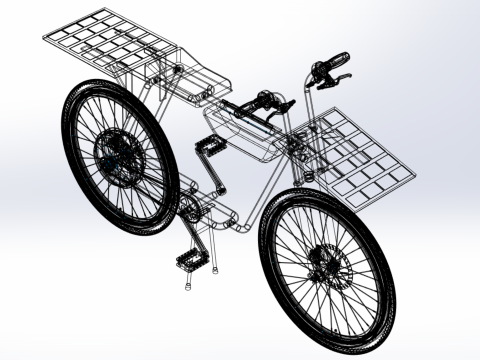 SOLAR CELL PANEL EBIKE ELECTRIC BIKE BICYCLE 3D Model
