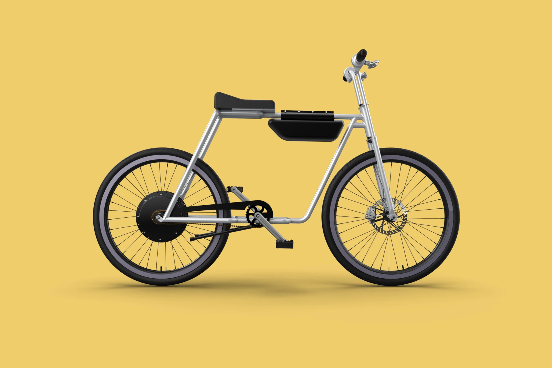 COOL ECOBIKE EBIKE ELECTRIC BICYCLE UNIQUE EV 3D Model .c4d .max .obj .3ds .fbx .stl .blend 